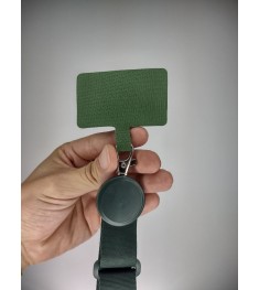 Ремешок широкий для смартфона MiaMi Rope (на шею) (Зелёный)