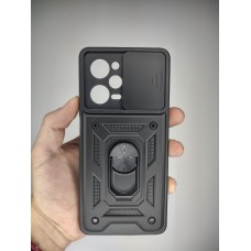 Бронь-чехол Ring Serge Armor ShutCam Case Xiaomi Poco X5 Pro 5G (Чёрный)