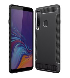 Силикон Soft Carbon Samsung Galaxy A9 (2018) A920 (Чёрный)