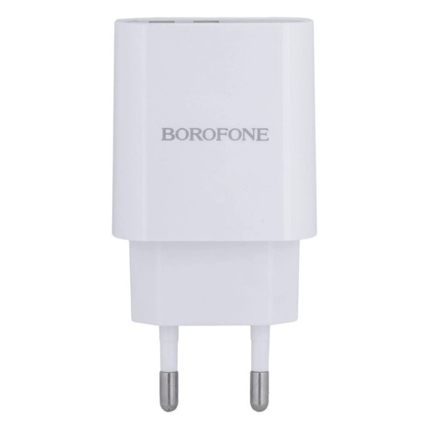 СЗУ-адаптер USB Borofone BA58A Mighty PD 3.0 + Type-C (Белый)
