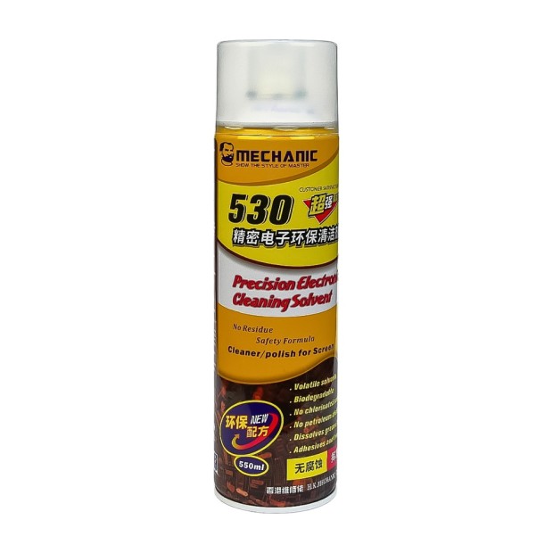 Спрей с растворителем для чистки MECHANIC 530 (550 ml)