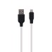USB-кабель Hoco Silicone X21 (Lightning) (черно-белый)