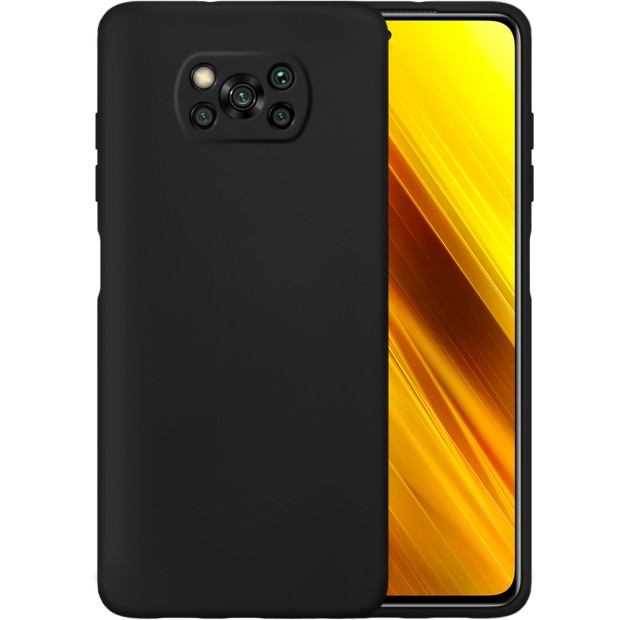 Силикон Original Case Xiaomi Poco X3 (Чёрный)