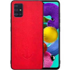 Накладка Anchor Leather Samsung Galaxy A51 (2020) (Красный)