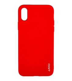 Силиконовый чехол iNavi Color iPhone X / XS (красный)