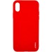 Чехол Силикон iNavi Color iPhone X / XS (красный)