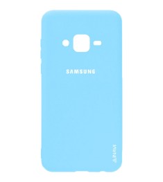 Силиконовый чехол Original Case Samsung Galaxy J5 (2016) J510 (Светло-голубой)