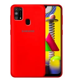 Силикон Original Round Case Logo Samsung Galaxy M31 (2020) (Красный)