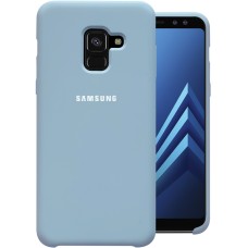 Силикон Original Case HQ Samsung Galaxy A8 (2018) A530 (Светло-голубой)