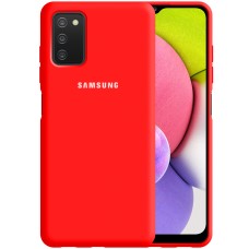 Силикон Original 360 Case Logo Samsung Galaxy A03S (Красный)