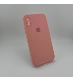 Силикон Original Square RoundCam Case Apple iPhone X / XS (36) Candy Pink