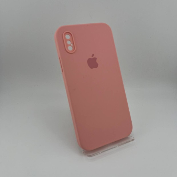 Силикон Original Square RoundCam Case Apple iPhone X / XS (36) Candy Pink