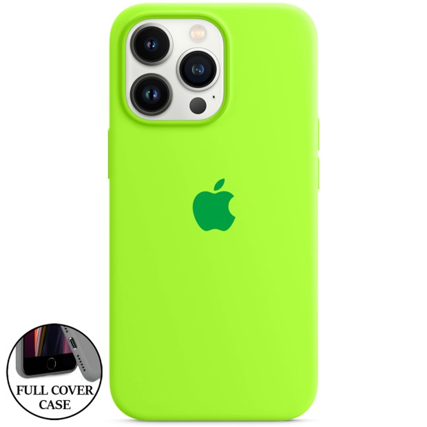 Силикон Original Round Case Apple iPhone 13 Pro (27) Grass Green