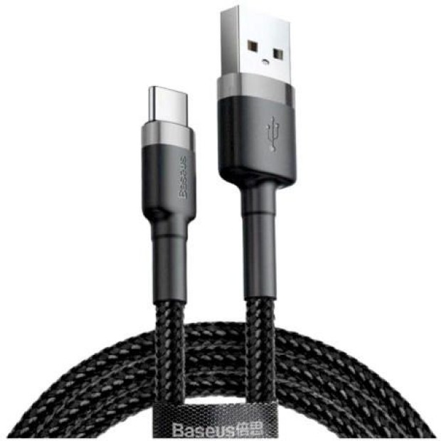 USB-кабель Baseus Cafule Special Edition 3А (1m) (Type-C) (Чёрный) CATKLF-BG1