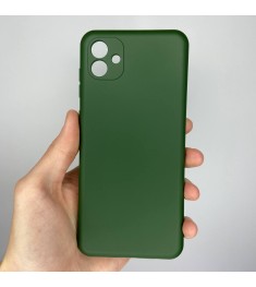 Силикон Original 360 ShutCam Case Samsung Galaxy A04 (2022) (Тёмно-зелёный)