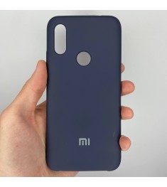 Силикон Original Case Logo Xiaomi Redmi 7 (Тёмно-синий)