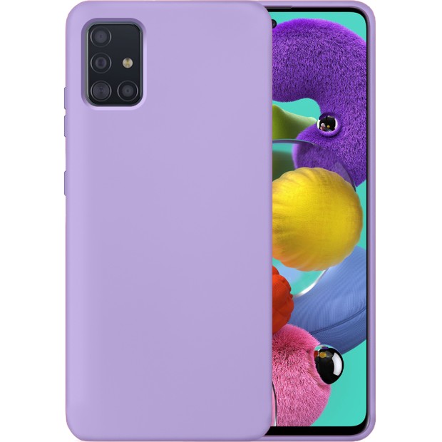 Силикон Original 360 Case Samsung Galaxy A51 (2020) (Фиалковый)