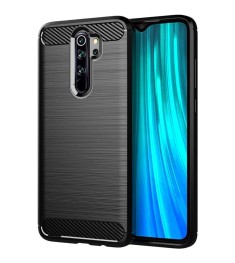 Силиконовый чехол Polished Carbon Xiaomi Redmi Note 8 Pro (Черный)