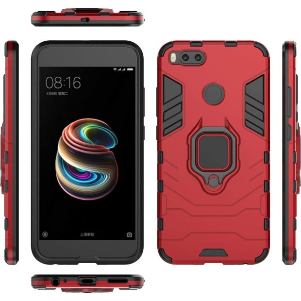 Бронь-чехол Ring Armor Case Xiaomi Mi A1 / Mi5x (Красный)