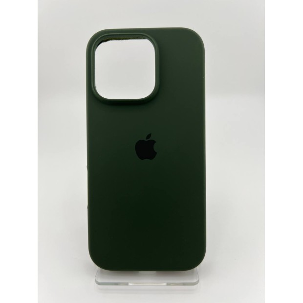 Силикон Original Round Case Apple iPhone 16 Pro (69) Atrovirens