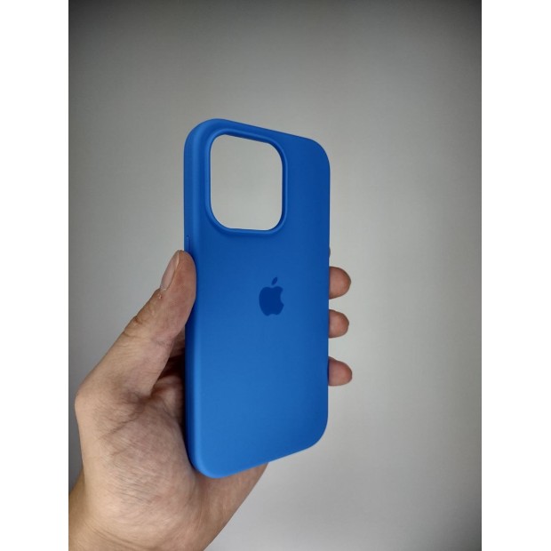 Силикон Original Round Case Apple iPhone 15 Pro (12) Royal Blue