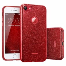 Силикон Glitter Apple iPhone 7 / 8 (Красный)