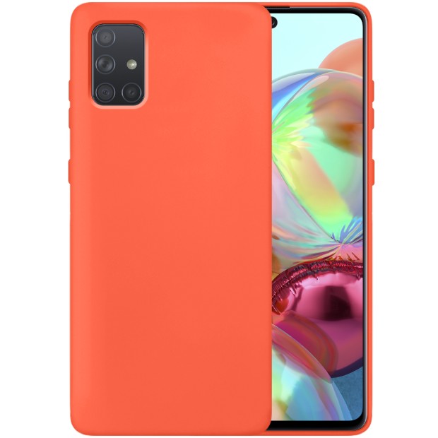 Силикон Original 360 Case Samsung Galaxy A71 (Оранжевый)