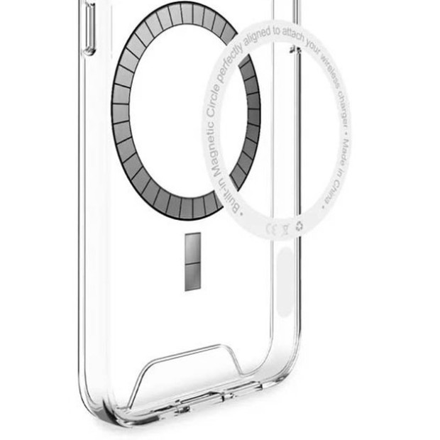 Силикон Space Case with MagSafe Samsung Galaxy S24 (Прозрачный)