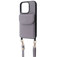 Чехол WAVE Leather Pocket Case iPhone 13 (Light Purple)