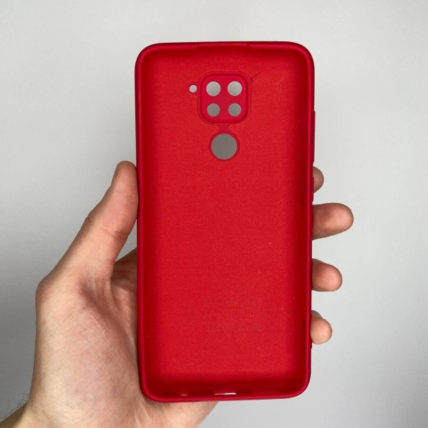 Силикон Original 360 ShutCam Case Xiaomi Redmi Note 9 / Redmi 10X (Тёмно-красный)