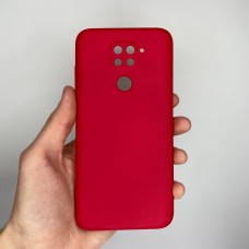 Силикон Original 360 ShutCam Case Xiaomi Redmi Note 9 / Redmi 10X (Тёмно-красный)