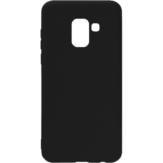 Силиконовый чехол iNavi Color Samsung Galaxy A8 Plus (2018) A730 (черный)