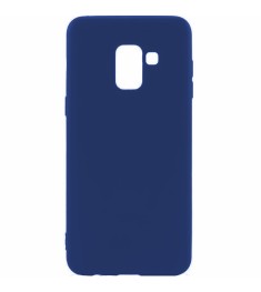 Силиконовый чехол iNavi Color Samsung Galaxy A8 Plus (2018) A730 (темно-синий)