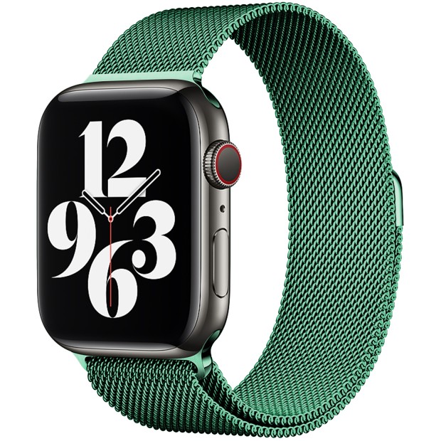 Ремешок Milanese Loop Apple Watch 42 / 44 mm (Dark Green)