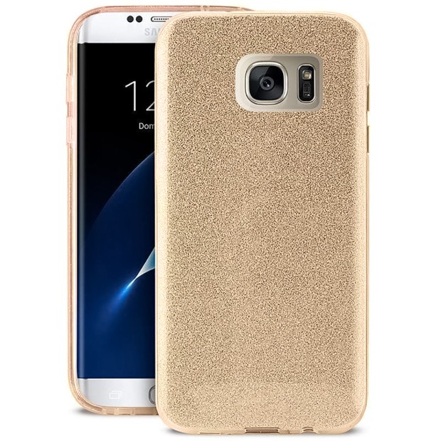 Силікон Glitter Samsung Galaxy S7 (Золотий)