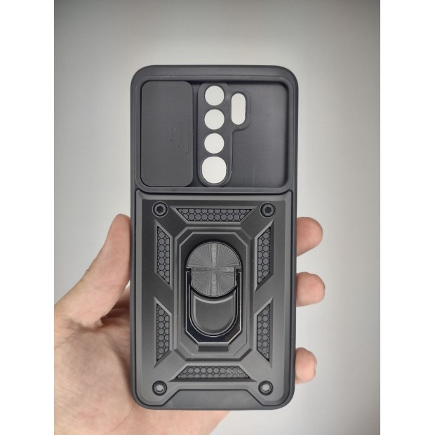 Бронь-чехол Ring Serge Armor ShutCam Case Xiaomi Redmi Note 8 Pro (Чёрный)