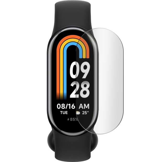 Защитное стекло 5D Xiaomi Mi Band 8 Active Black