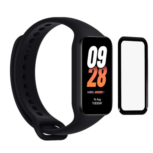 Защитное стекло 5D Xiaomi Mi Band 8 Active Black