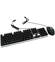 Клавиатура LED Gaming Keyboard + Мышь M416 (Чёрный)