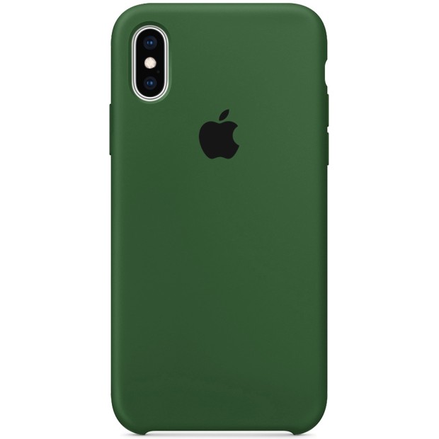 Силиконовый чехол Original Case Apple iPhone XS Max (52) Olive