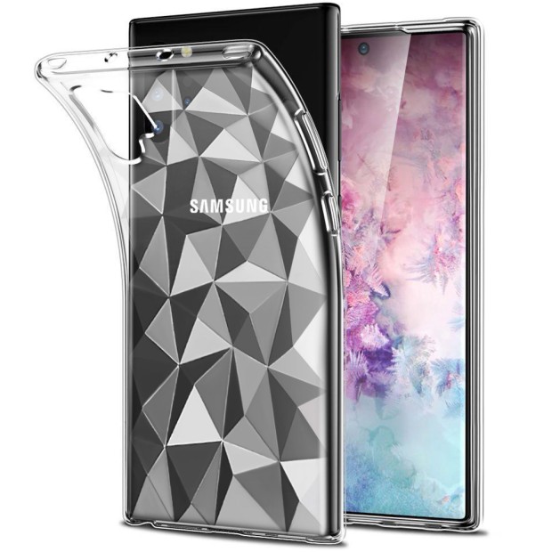 Силиконовый чехол Prism Case Samsung Galaxy Note 10 Plus (Прозрачный)