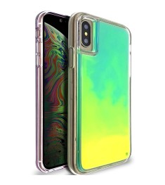 Чехол Aquarium Color Sand Apple iPhone X / XS (Зелёный)
