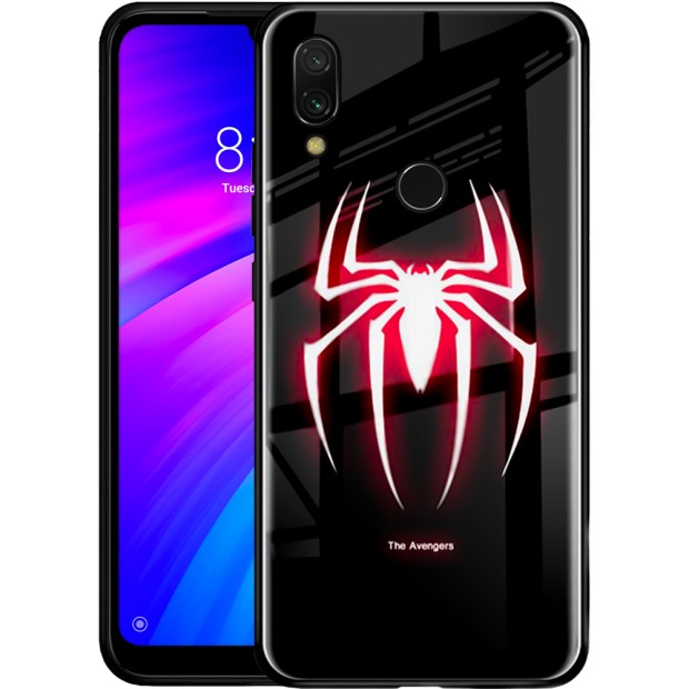 Накладка Luminous Glass Case Xiaomi Redmi 7 (Spider-Man)