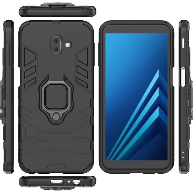 Бронь-чохол Ring Armor Case Samsung Galaxy J6 Plus (2018) J610 (Чорний)