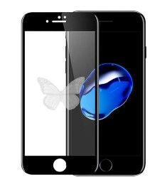 Защитное стекло 5D Picture Apple iPhone 6 Plus / 7 Plus / 8 Plus Black (Butterfl..