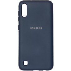 Силикон Original Case (HQ) Samsung Galaxy A10 / M10 (2019) (Темно-синий)