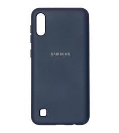 Силикон Original Case (HQ) Samsung Galaxy A10 / M10 (2019) (Темно-синий)