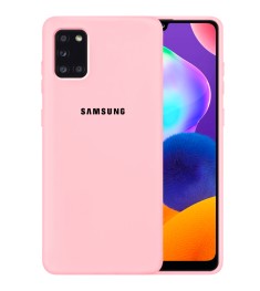 Силикон Original 360 Case Logo Samsung Galaxy A31 (2020) (Розовый)