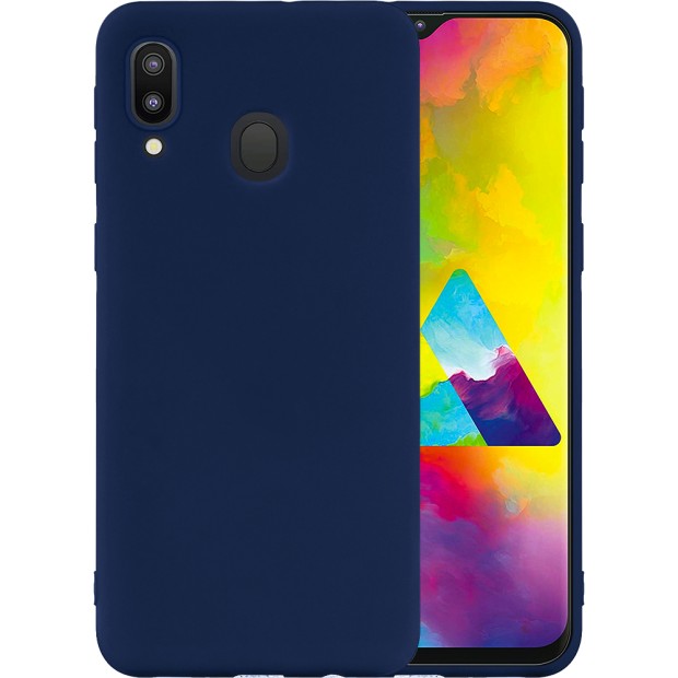 Силиконовый чехол iNavi Color Samsung Galaxy M20 (тёмно-синий)