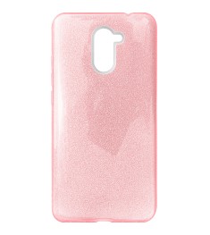 Силикон Glitter Huawei Y7 Prime (2017) (Розовый)